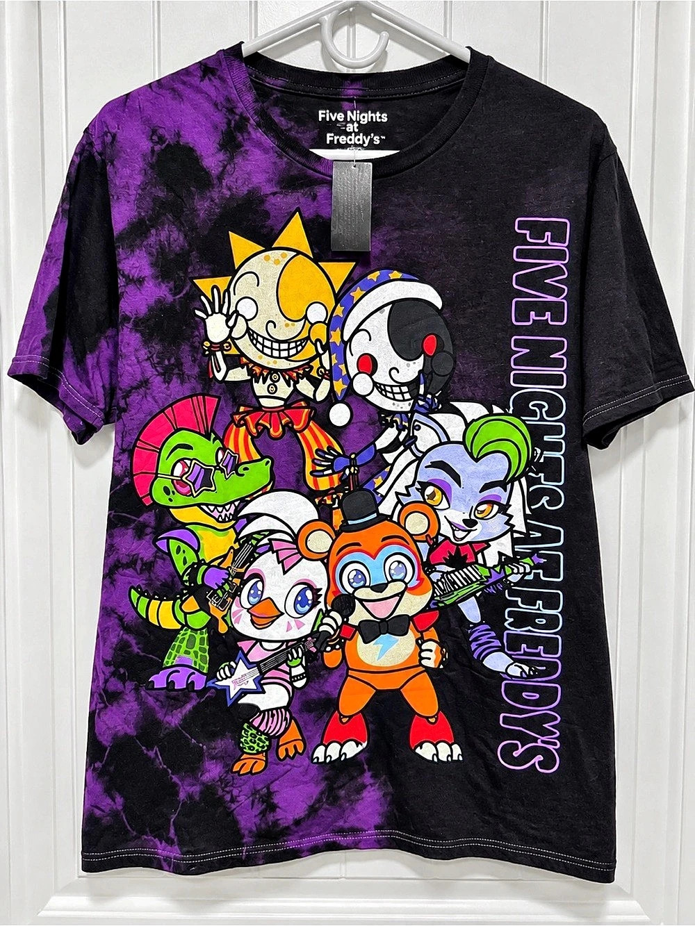 Five Nights at Freddy’s Security Breach Tie Dye Tee NWT Large